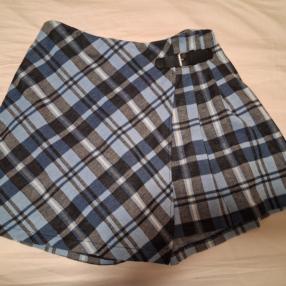 Brand NEW Blue Plaid GIRL's ZARA Skort